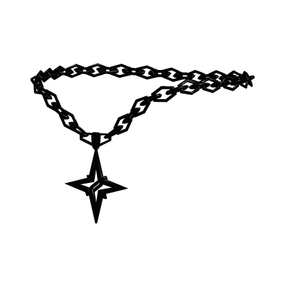 Black Star Necklace ⭐⚫ Roblox item