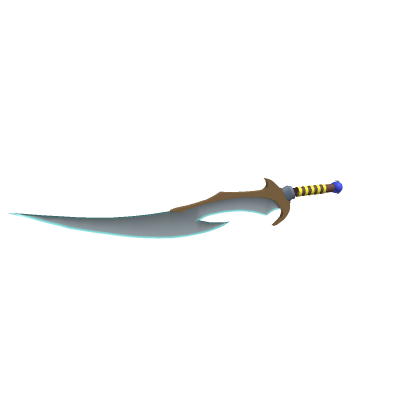 Low Poly Azure Fantasy Sword