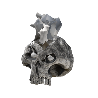 Fire White Skull - Right  Roblox item