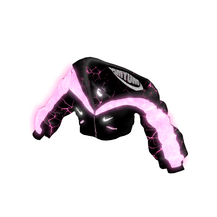 HOODIE PINK MUYMAL / Emissive Glowing