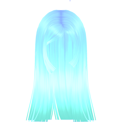 Glowy Long Flowy Hime Cut (Blue Soda) Roblox item