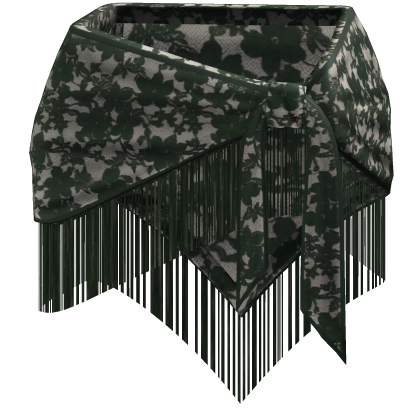 Green Lace Tie Waist Tassel Belt Roblox item