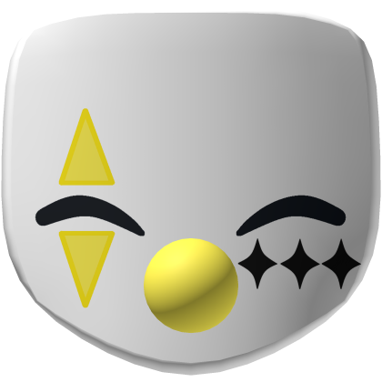 Yellow Happy Silly Cute Clown Mask