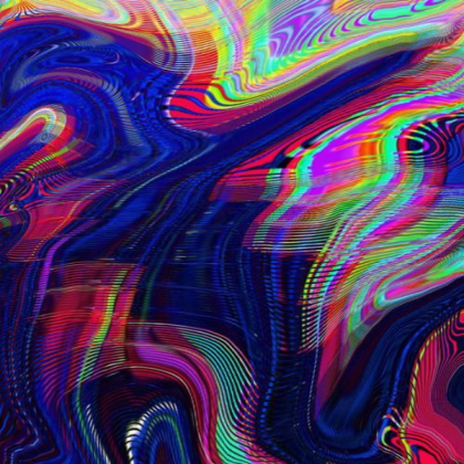 warped rainbowy vaporwave glitch backdrop Roblox decal