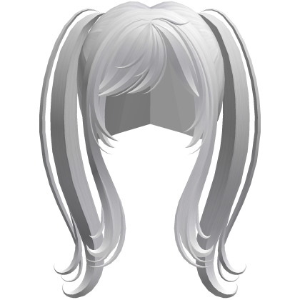 white long dolly moe twin tail anime hair Roblox item