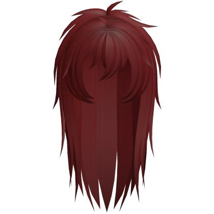 emo vkei moe scene messy hair red