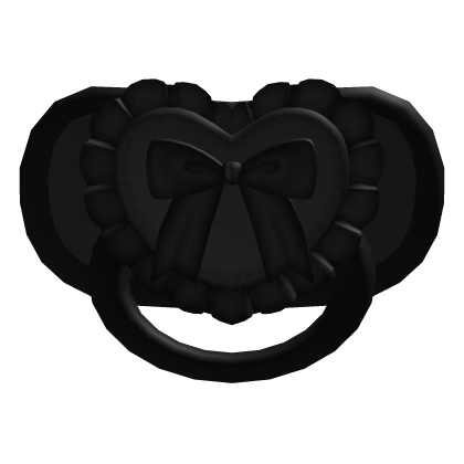 Dark Heart Ribbon Pacifier Roblox catalog item