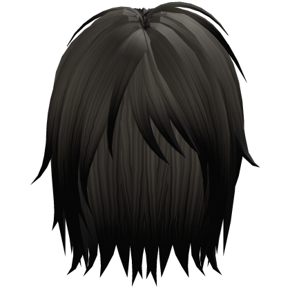 dark blonde unkept emo scene messy rockstar hair Roblox item