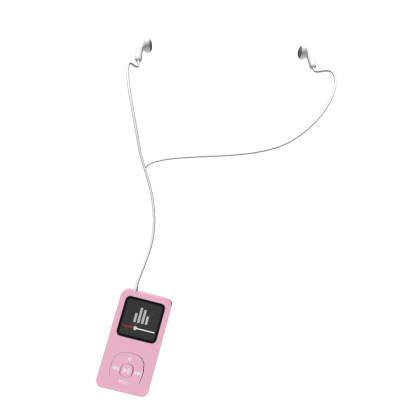 Pink MP3 Player w/ Earbuds thumbnail