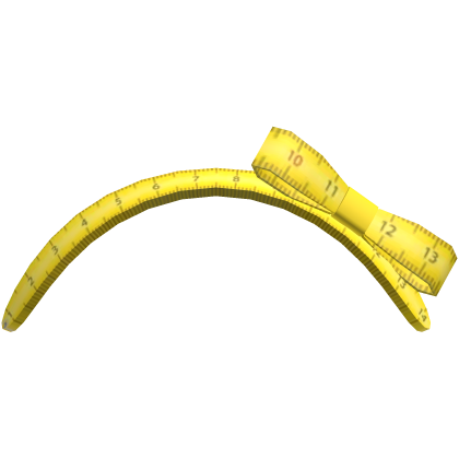 ♡ yellow measuring tape ruler headband