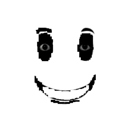 creepy corrupted winning smile Roblox decal