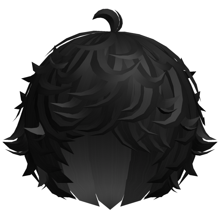 cute black kawaii messy lamb curly wavy hair