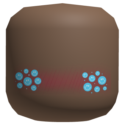Blue Preppy Smile Blush Roblox item