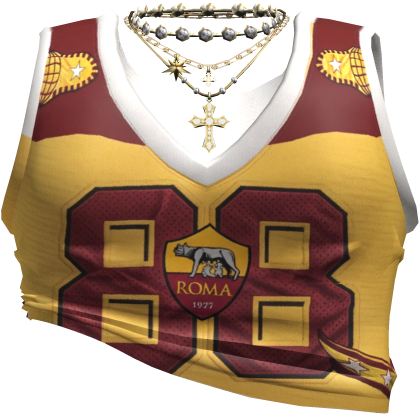 Baddie Roma Jersey Top w/ Cross Necklace Bundi 3.0
