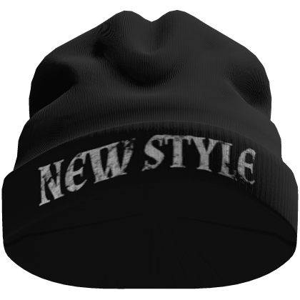 Worn Streetwear Black Beanie New Style Roblox item