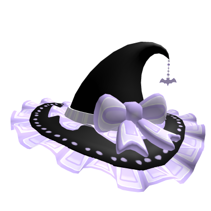Purple and Black Witch Hat Roblox item