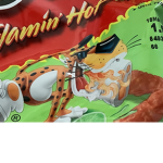 The flamin hot hot Cheetos