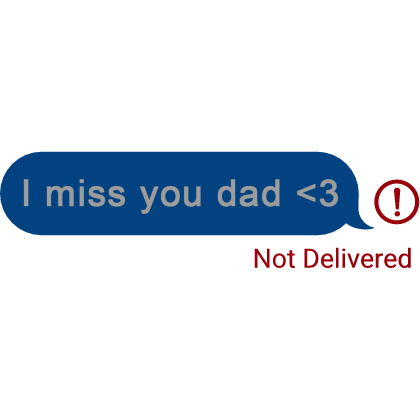 i miss you dad Text bubble Message Meme Roblox item