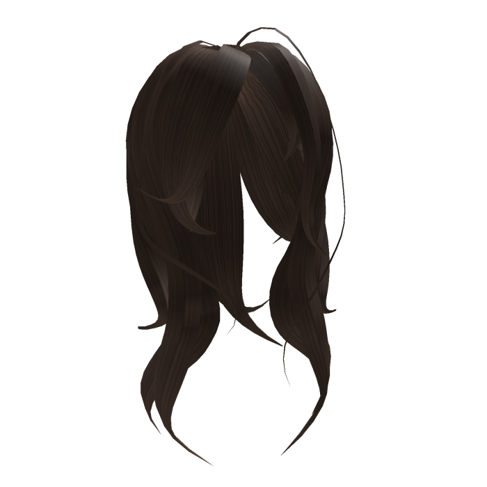 Messy Cute Girl Hair Brown