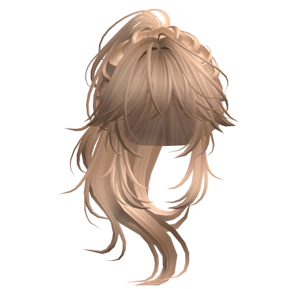 Wolfcut Anime Layered Ponytail Silky Blonde