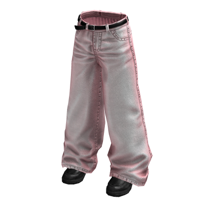 Pink Bootcut Denim Jeans