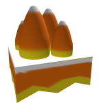 Left Candy Corn Pauldron