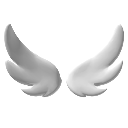 Mini White Angel Wings