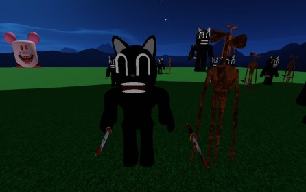 Survive Cartoon Cat and Siren Head