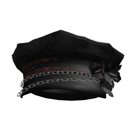Gothic black cap w Lace🖤