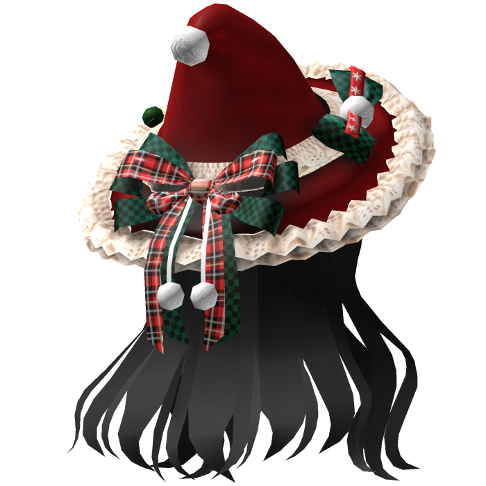 Beautiful Christmas hat hairstyle (Black)