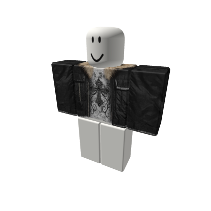 y2k thrifted vintage fur jacket emo - Roblox