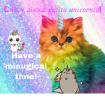 Cris y Alexa gatito unicornio