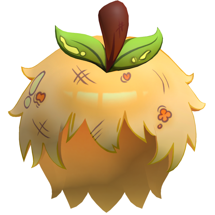 Toon Lowpoly Anime Apple Hair