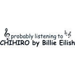 [CODE BILL3] probably listening to CHIHIRO text