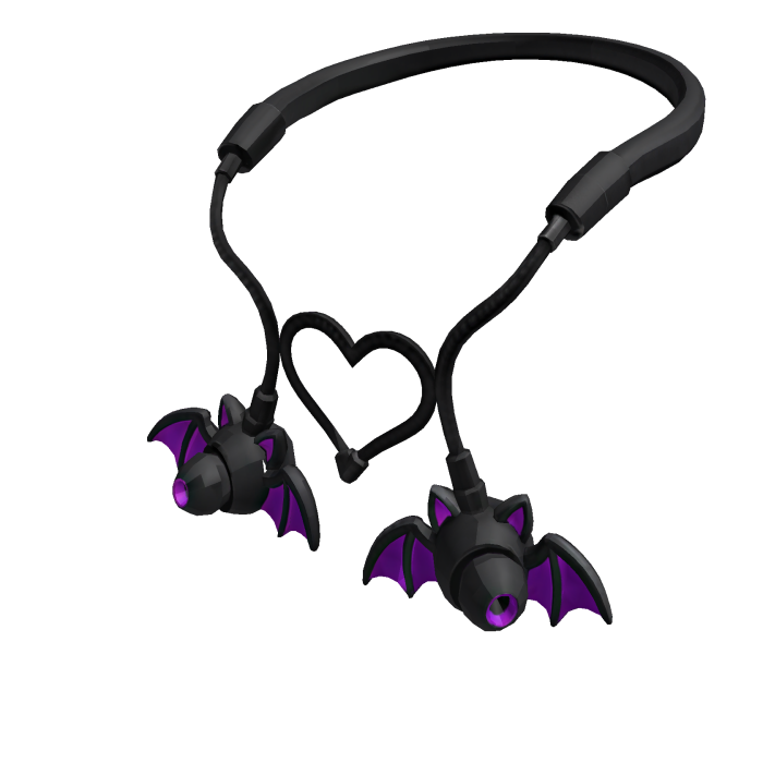 Spooky Bat Wing Neck Headphones
