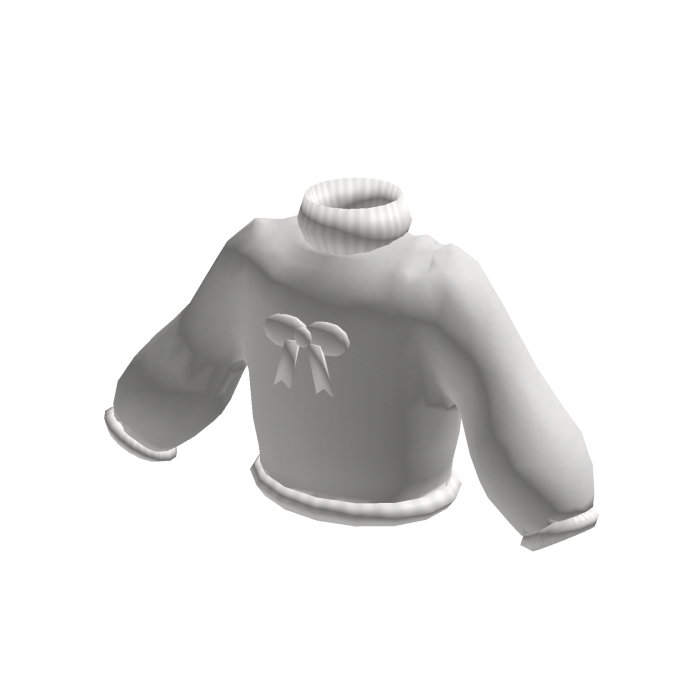 Snowcat Puff Sleeve Bow Sweater - Ivory