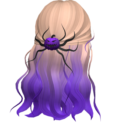 Halloween Blonde & Orange Wavy Hair w/ Ponytail Roblox item