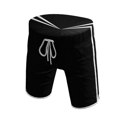 Black Striped Sport Shorts