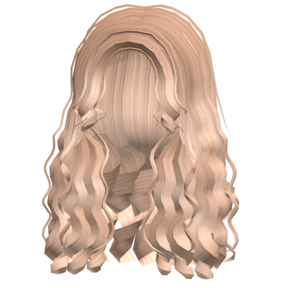 Long Curly Preppy Hair (Honey Blonde) Roblox item