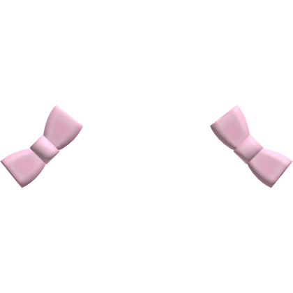 cutesy simple bows hair ties in pink