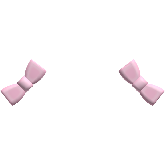 cutesy simple bows hair ties in pink