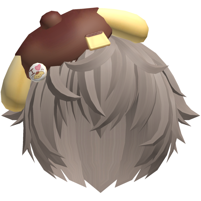 ♡ cute kawaii pompompurin boy hair 🍮 milktea