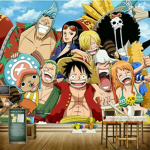 The gang full of fans