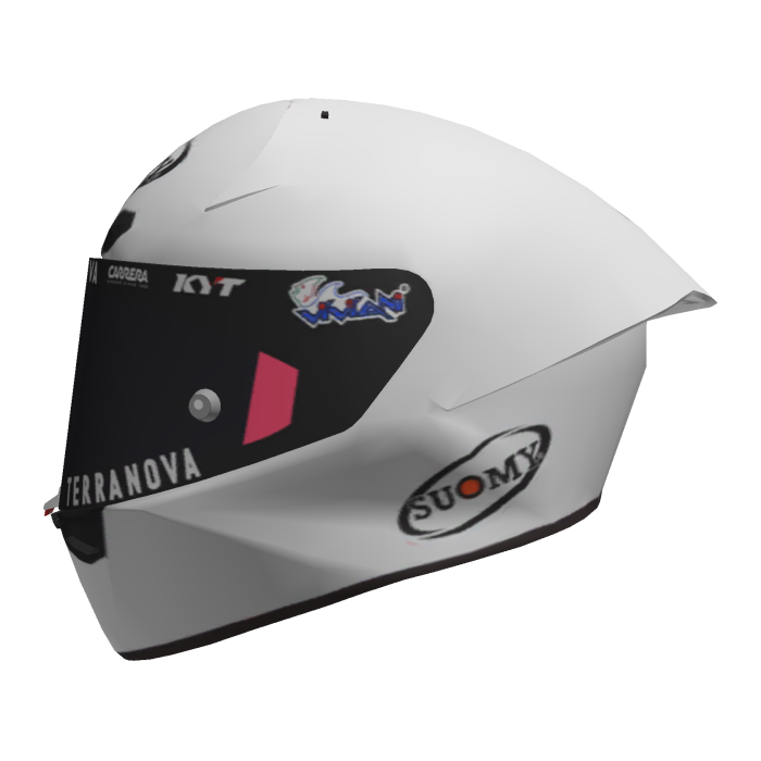 Motorcycle Race Helmet White