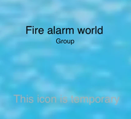 Fire alarm world group Roblox group icon