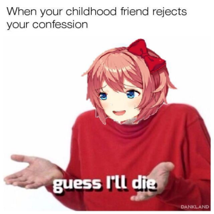 Sayori meme Roblox decal
