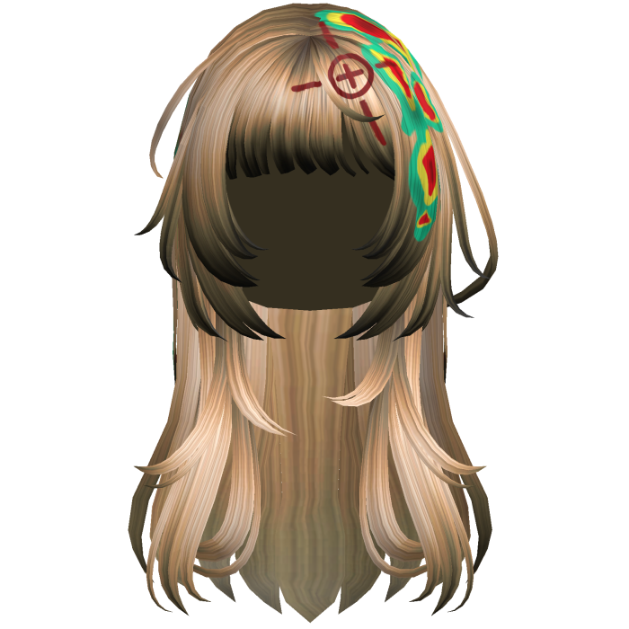 Golden Heatwave Crosshair Punk Flowy Girl Hair