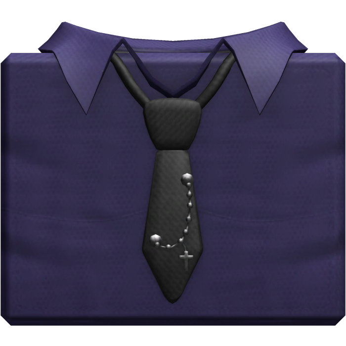 Goth Purple Emo Suit Shirt w/ Studded Belt 1.0