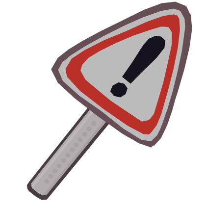 Danger Sign Sign On Back  | ANIMATIC BATTLE | OSC