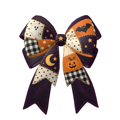 Halloween Patchwork Bow